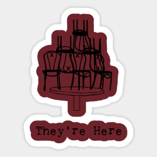 Haunted Chairs - Poltergeist Inspired Design Sticker